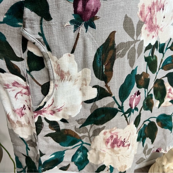 Bold Floral Textured Mini Dress Small - Picture 4 of 9